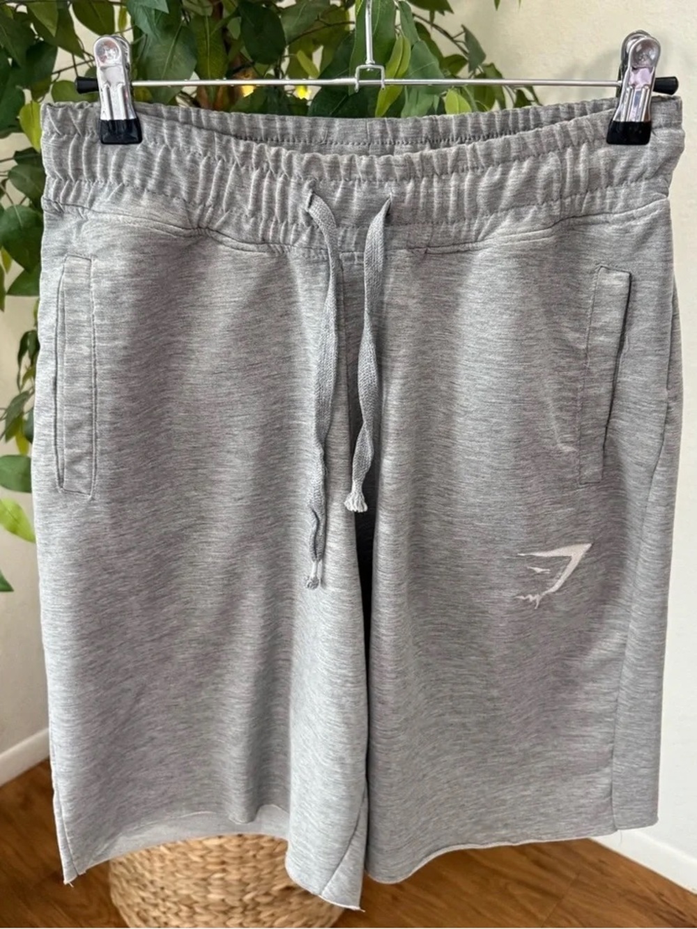 Gymshark Heather Gray Drawstring Sweat Shorts